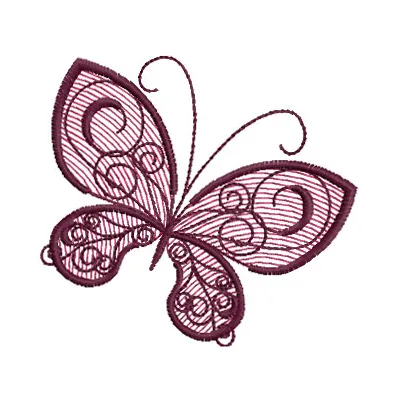 Preview of Butterfly 17 embroidery design featuring a detailed insect motif, perfect for various stitching projects.