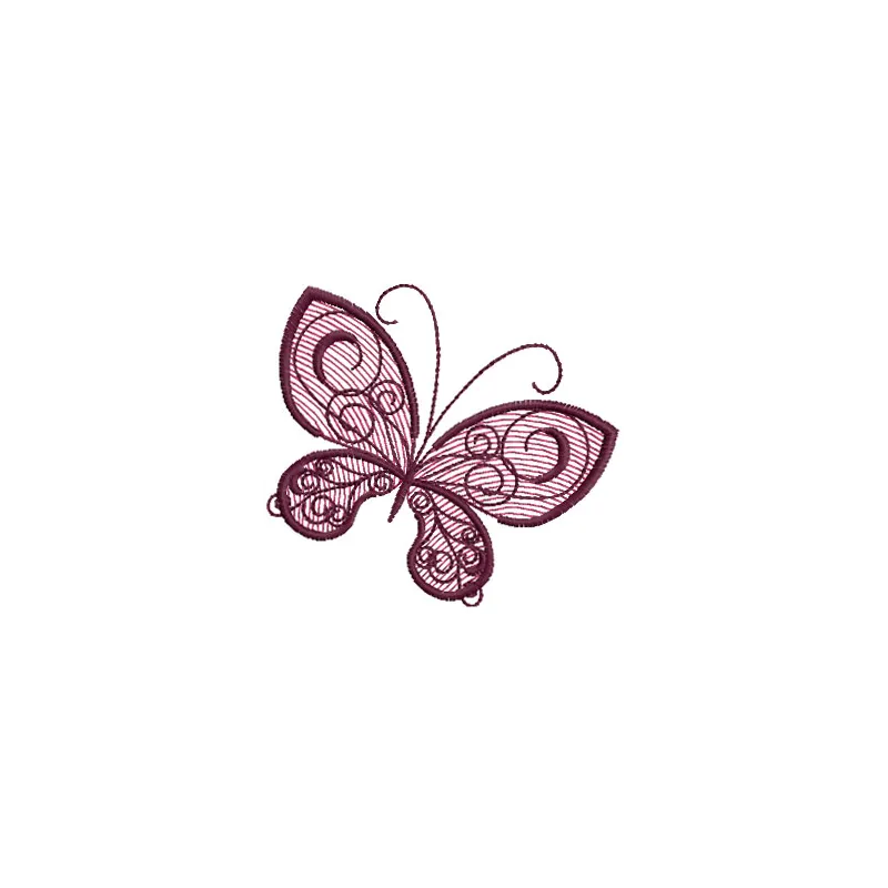 Preview of Butterfly 17 embroidery design featuring a detailed insect motif, perfect for various stitching projects.
