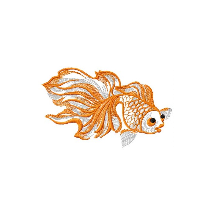 Gold fish 3 embroidery design - Embroidery Design