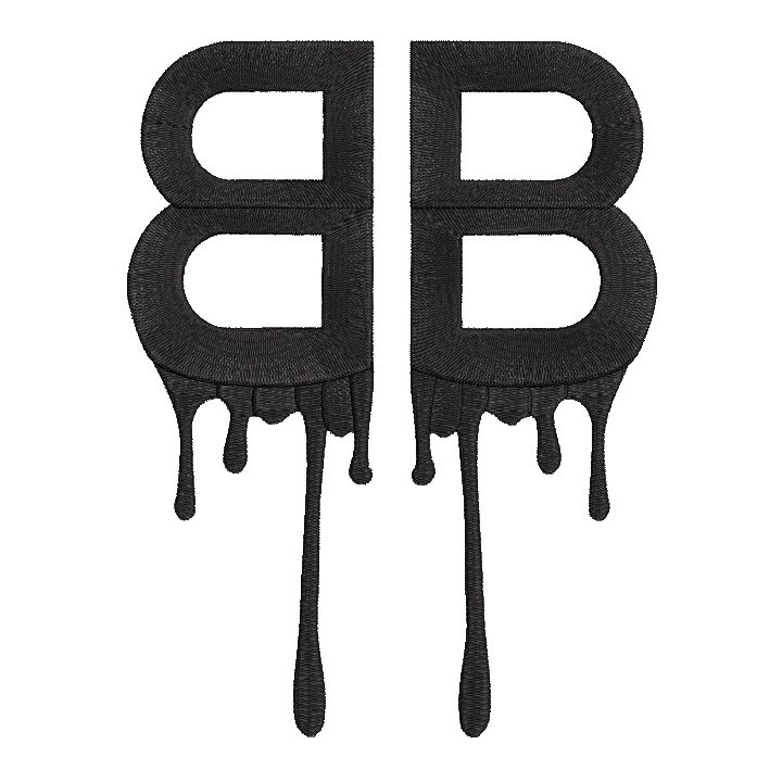 Balenciaga crying logo embroidery design - Embroidery Design