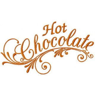 Hot chocolate embroidery design - Embroidery Design