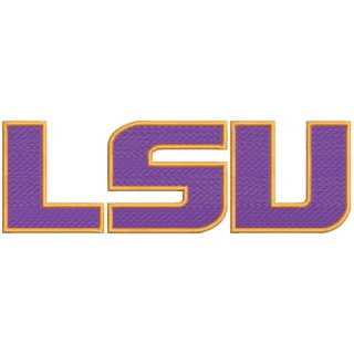 LSU Tigers Alternate logo embroidery design - Embroidery Design