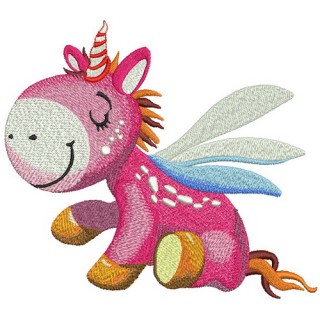 Dreamy unicorn embroidery design - Embroidery Design
