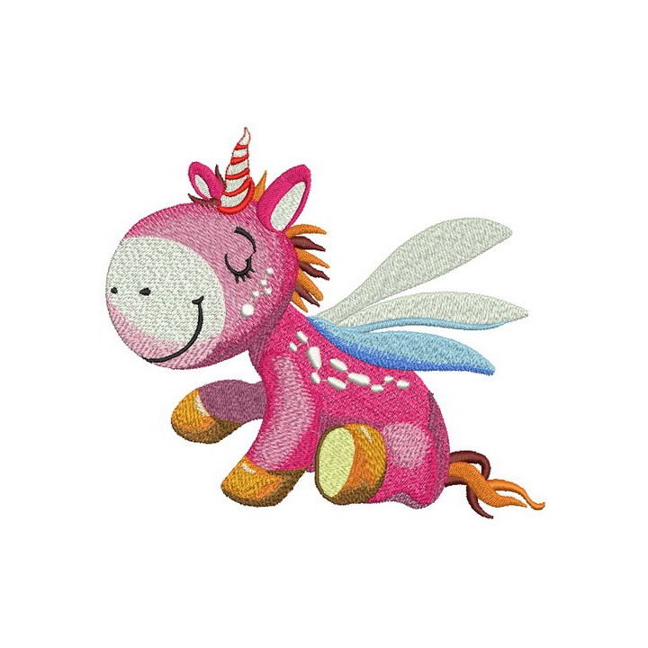 Dreamy unicorn embroidery design - Embroidery Design