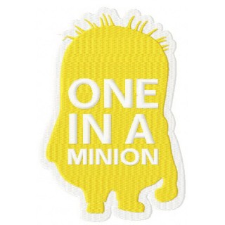 Silhouette of Minion embroidery design - Embroidery Design