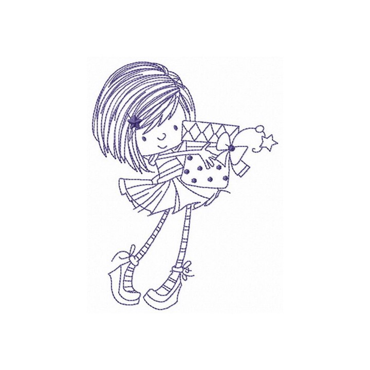 Present for my friend embroidery design - Embroidery Design