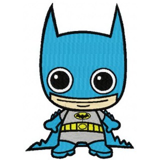 Chibi Batman embroidery design - Embroidery Design