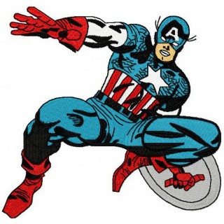 Captain America embroidery design - Embroidery Design