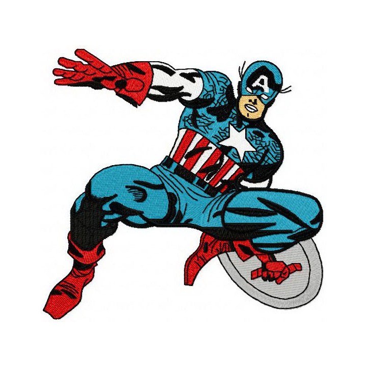 Captain America embroidery design - Embroidery Design