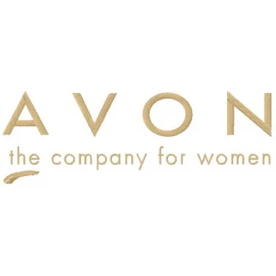 Avon embroidery design featuring cosmetics and perfume motifs, ideal for embellishing bags or apparel.