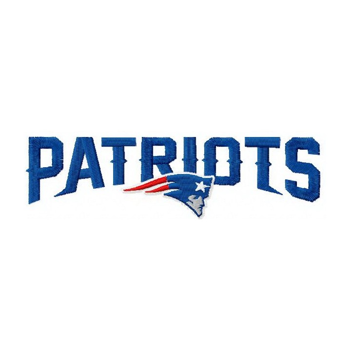 New England Patriots logo 3 embroidery design - Embroidery Design