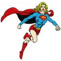 Super Girl embroidery design showcasing a vibrant superhero motif, ideal for stitching on t-shirts and hoodies.