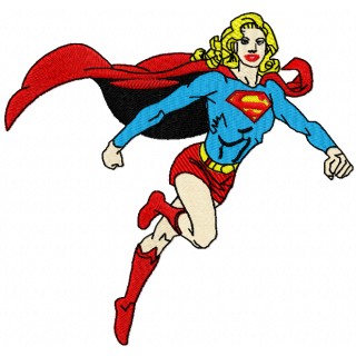 Super Girl embroidery design - Embroidery Design