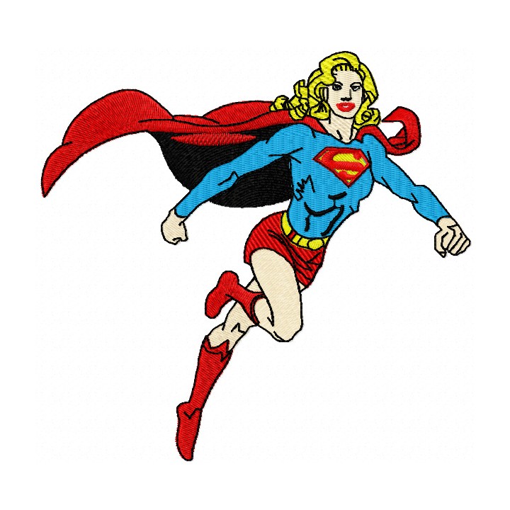 Super Girl embroidery design - Embroidery Design