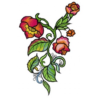 Wild poppies embroidery design - Embroidery Design