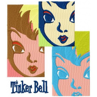 Tinker Bell collage embroidery design - Embroidery Design
