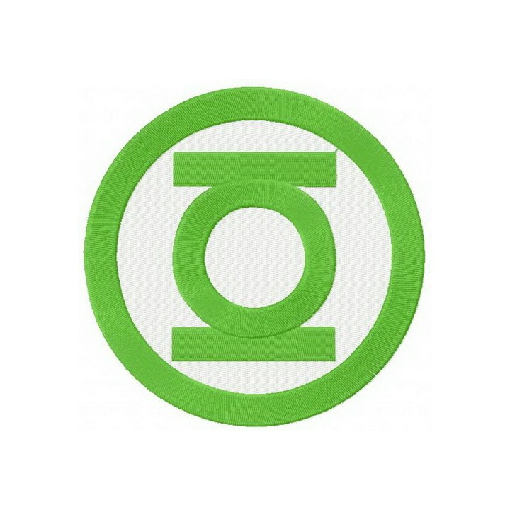 Green Lantern logo embroidery design - Embroidery Design