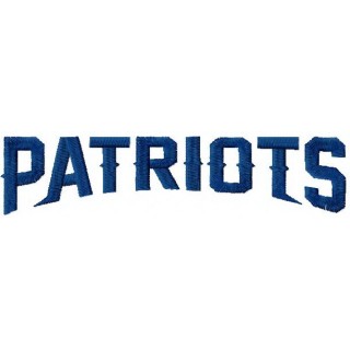 New England Patriots wordmark logo embroidery design - Embroidery Design