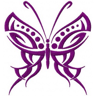 Tribal Butterfly 2 embroidery design - Embroidery Design