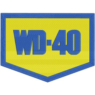 WD-40 logo embroidery design - Embroidery Design