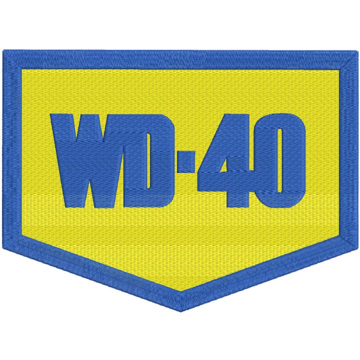 WD-40 logo embroidery design - Embroidery Design