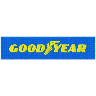 Goodyear Tire and Rubber Company logo embroidery design - Embroidery Design