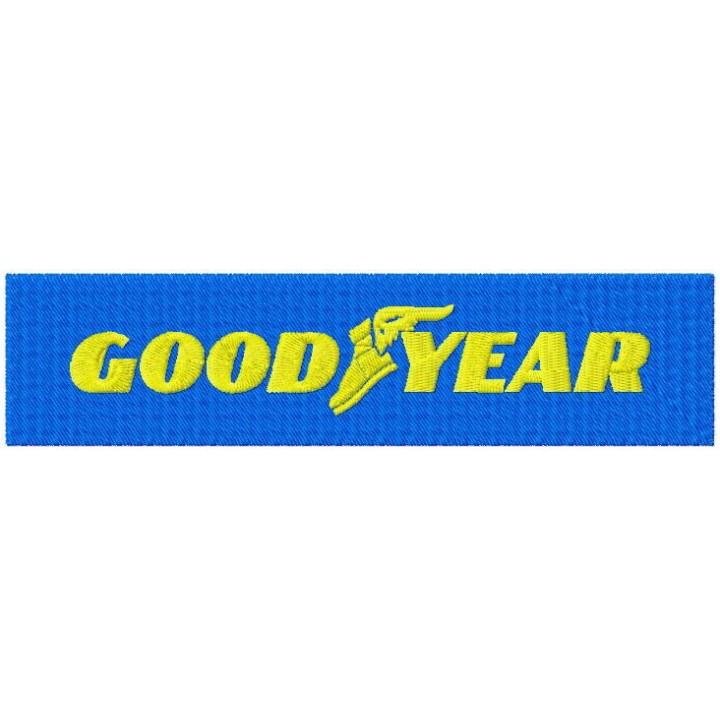 Goodyear Tire and Rubber Company logo embroidery design - Embroidery Design