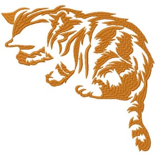 Cat play embroidery design - Embroidery Design