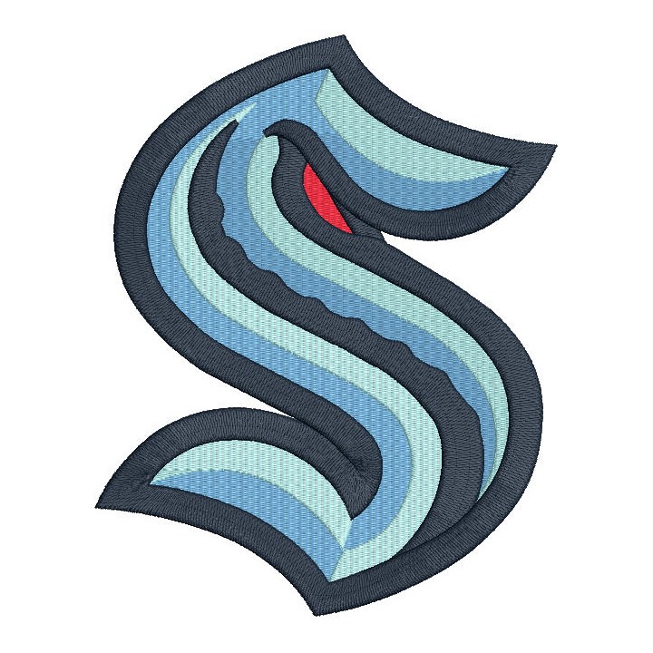 Seattle Kraken Logo embroidery design - Embroidery Design