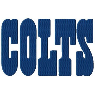 Indianapolis Colts wordmark logo embroidery design - Embroidery Design