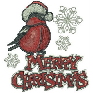 Bullfinch 2 embroidery design - Embroidery Design