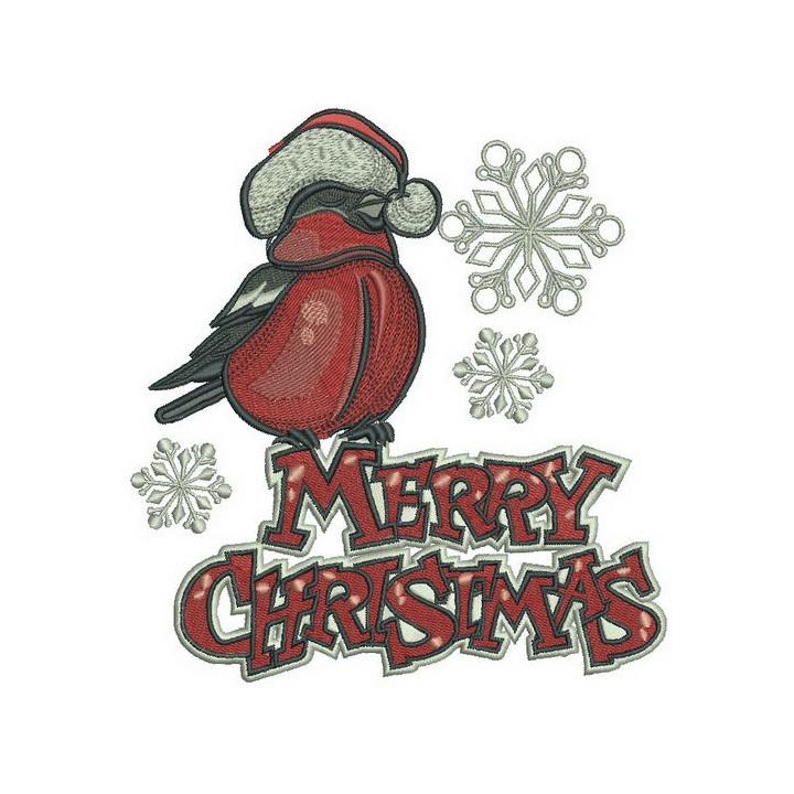 Bullfinch 2 embroidery design - Embroidery Design