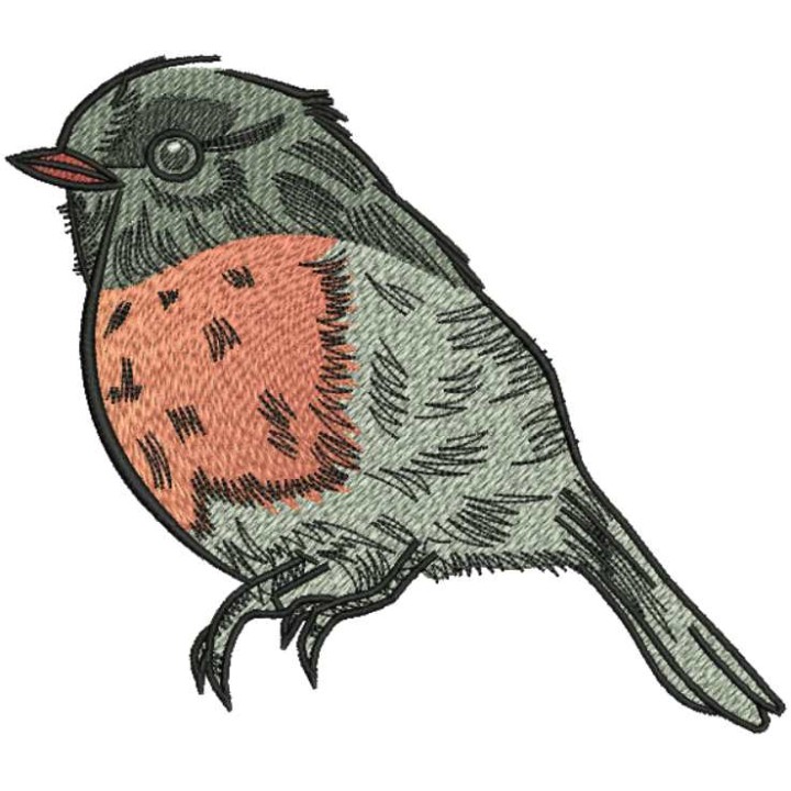 Bullfinch 3 embroidery design - Embroidery Design