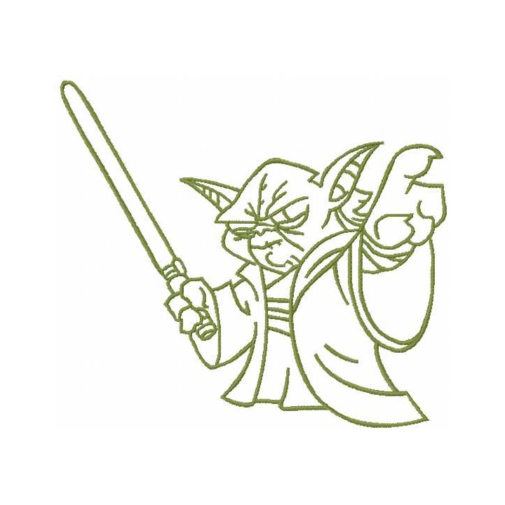 Yoda 8 embroidery design - Embroidery Design