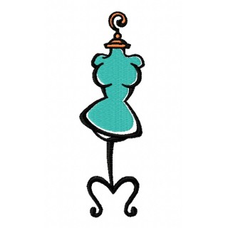 Mannequin 2 embroidery design - Embroidery Design