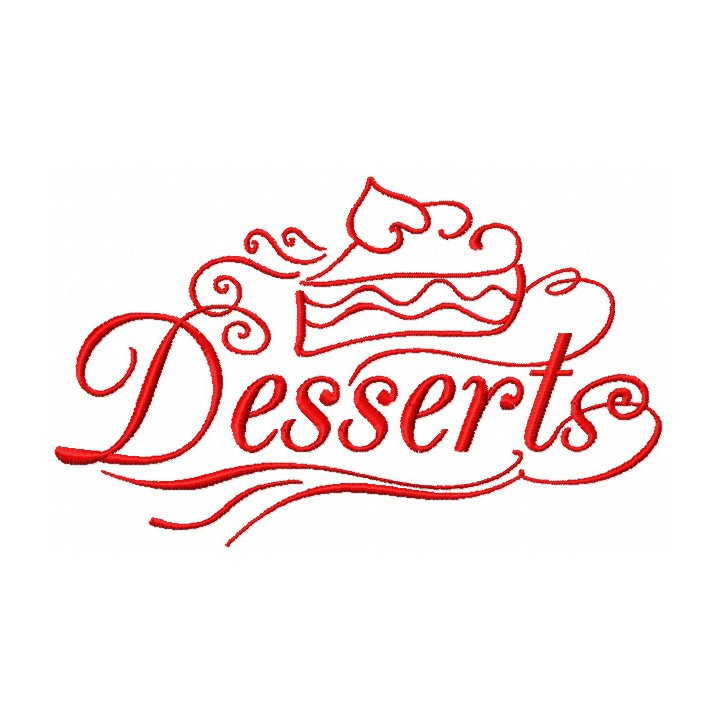 Deserts embroidery design - Embroidery Design