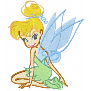 Tinkerbell scetch embroidery design - Embroidery Design