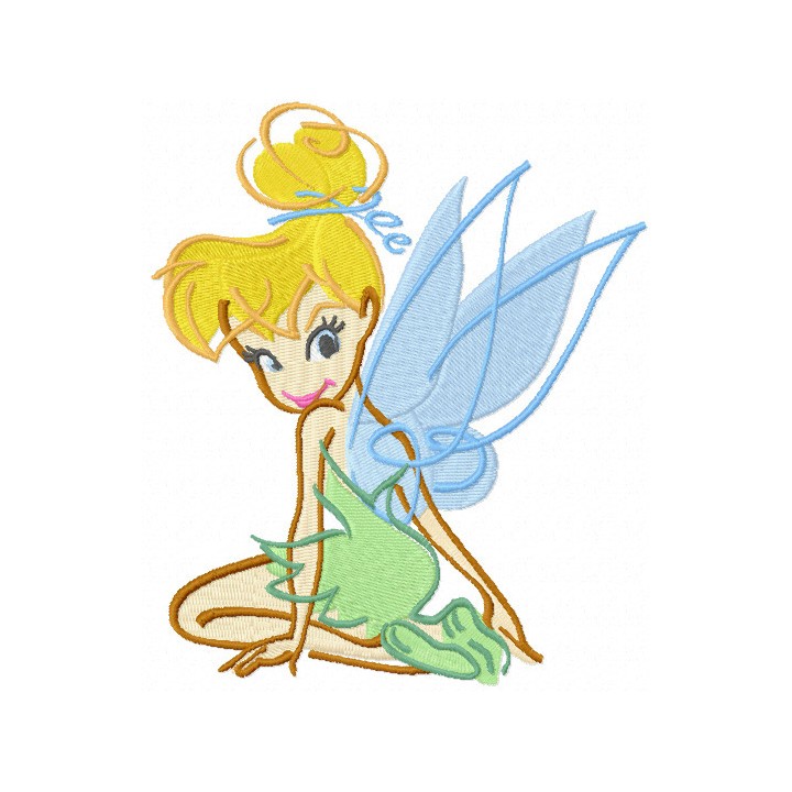 Tinkerbell scetch embroidery design - Embroidery Design