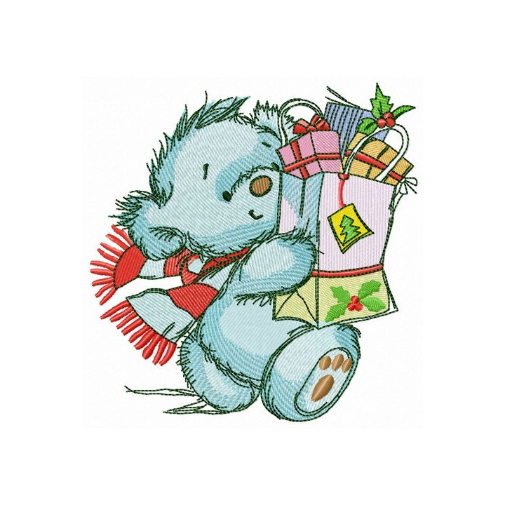 Shopping before Christmas 2 embroidery design - Embroidery Design