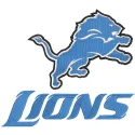 Embroidery design preview of the Detroit Lions big logo, showcasing intricate details and vibrant colors.