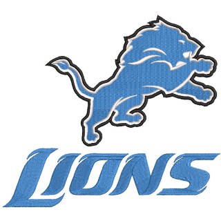 Detroit Lions big logo embroidery design - Embroidery Design