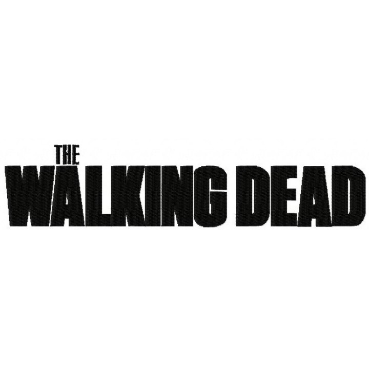 Walking Dead movie logo embroidery design - Embroidery Design