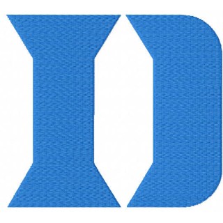 Duke University D Logo embroidery design - Embroidery Design