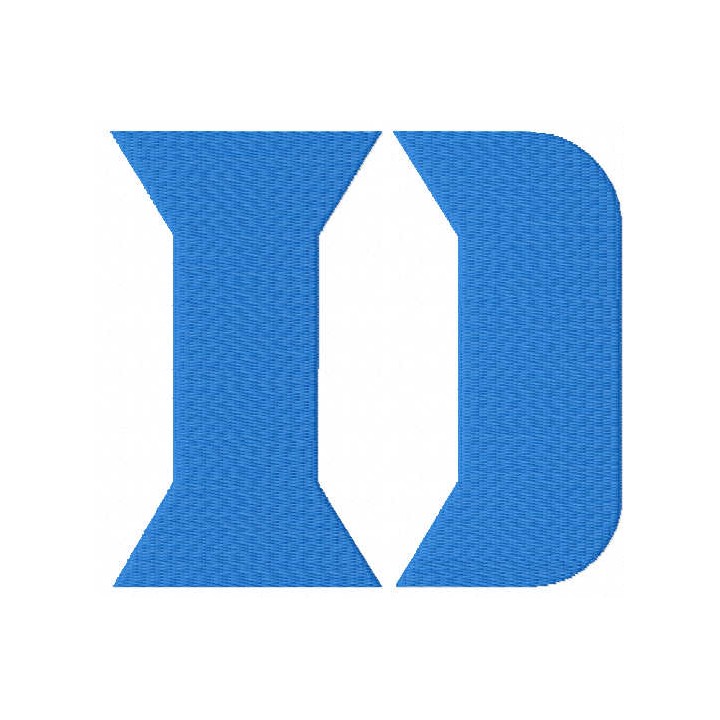 Duke University D Logo embroidery design - Embroidery Design