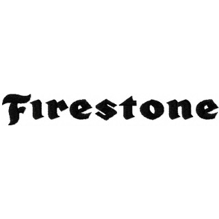 Firestone script logo embroidery design - Embroidery Design