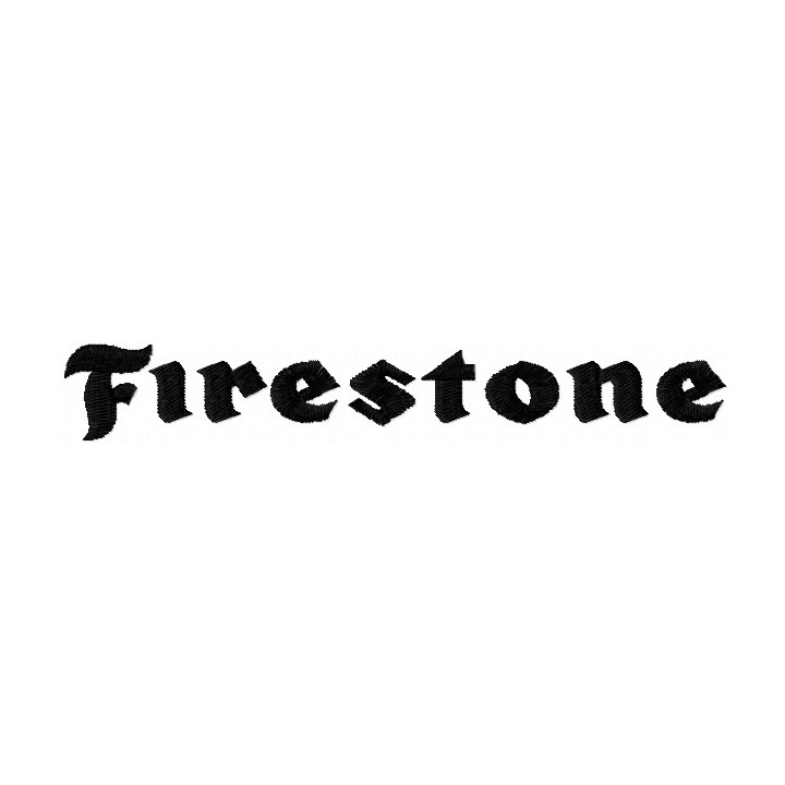 Firestone script logo embroidery design - Embroidery Design