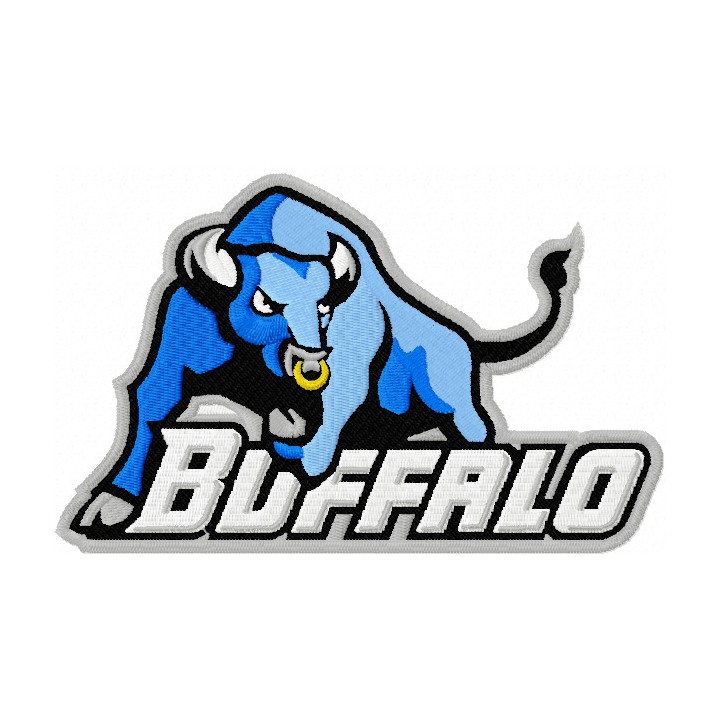 Buffalo Bulls logo embroidery design - Embroidery Design