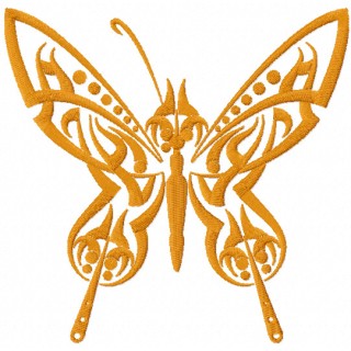 Tribal Butterfly embroidery design - Embroidery Design