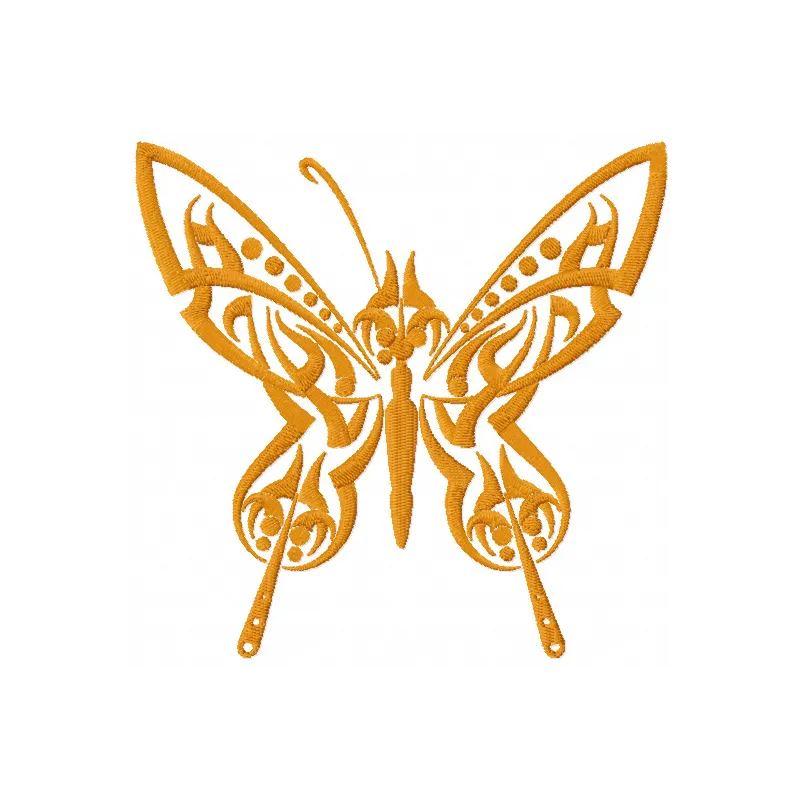 Preview of Tribal Butterfly embroidery design, showcasing intricate patterns ideal for various stitching projects.