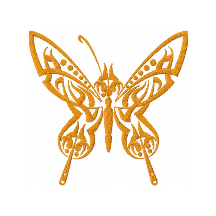 Tribal Butterfly embroidery design - Embroidery Design